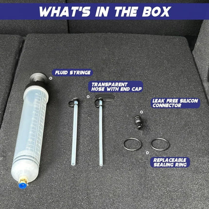 Manual automotive engine oil pump, syringe type, suitable for