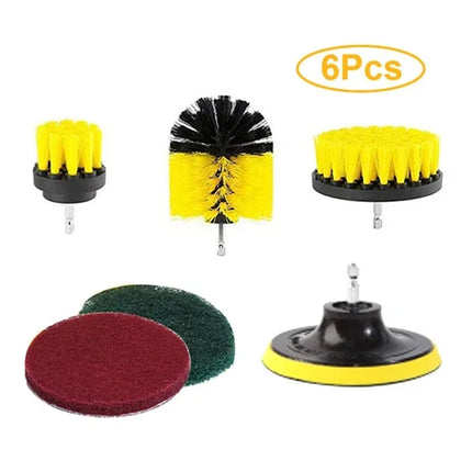 Electric Drill Brush Accessories A Set Of Electric Car Wash Brush Car