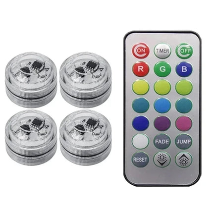 1Set Remote Control Car LED Interior Ambient Light - Colorful Adhesive