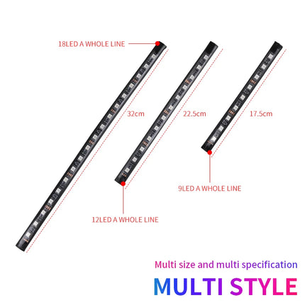 Neon LED Car Interior Ambient Foot Strip Light Kit Accessories RGB