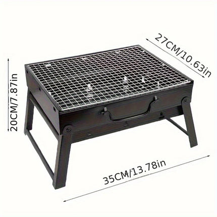 Portable BBQ Charcoal Grill Stainless Steel Small Mini BBQ Tool Kit