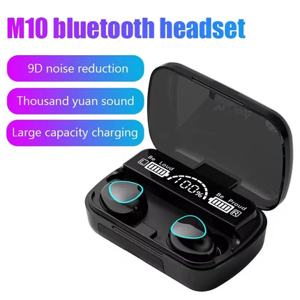 M10 Bluetooth Earphones Handfree LED Dispay Bluetooth Headphones HiFi