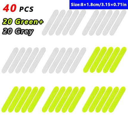 Car Wheel Hub Reflective Stripes Door Safety Opening Warning Sticker