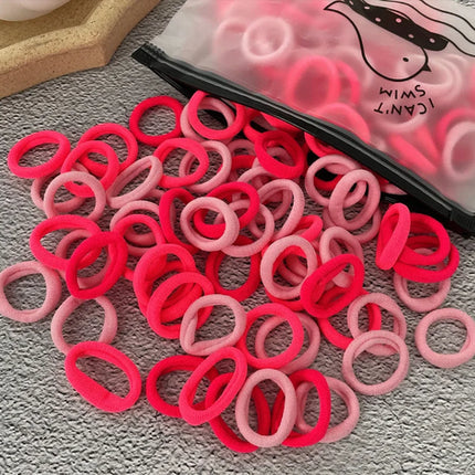 50/100Pcs Hair Bands for Children Colorful Nylon Scrunchie Hair Ties
