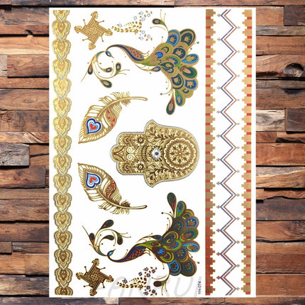 Realistic Elephant Moon Temporary Tattoos For Women Adult Fake