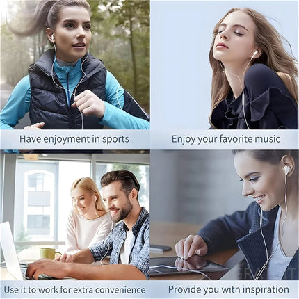 #Wired Headphones In Ear Tpye-c 3.5mm Headset Wired Earphones with