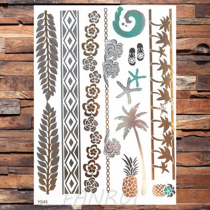 Realistic Elephant Moon Temporary Tattoos For Women Adult Fake