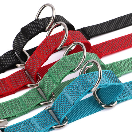 Custom Dog Martingale Collar Nylon Reflective Dog Collars With