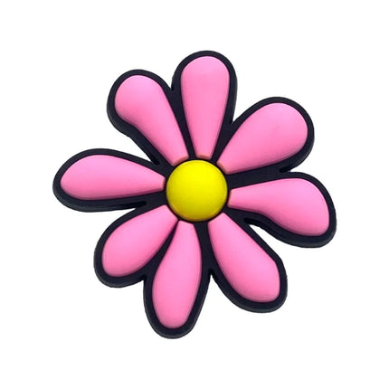 1Pcs PVC Pink Heart Shoe Charms Cute Animal Shoe Decorations Pins for