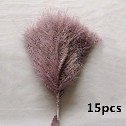 15pcs Artificial Pampas Grass Flower Bouquet For Home Wedding