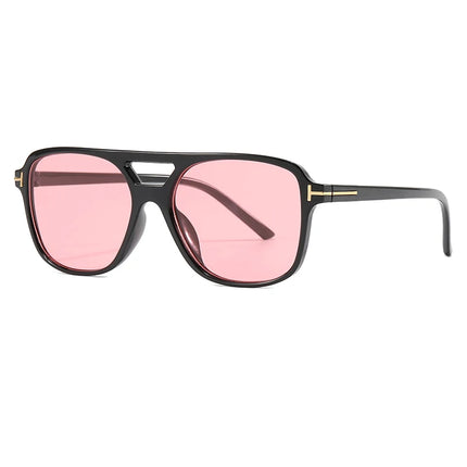 New Fashion Pilot Sunglasses Women Double Bridge Oversized Sun Glasses