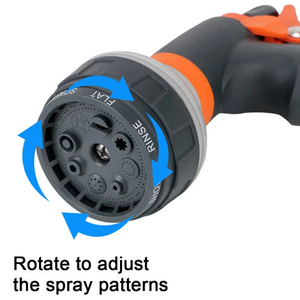 Hose Sprinkle Nozzle For Garden Washing Car 8 Spray Modes Lawn Spray