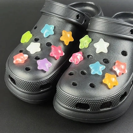 Fashion Shoe Charms Set Accessories Hole Shoe Buckle Cute Luminous