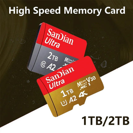 Original 2TB 1TB SanDian Ultra Card SD/TF Flash Memory Card 256/512GB