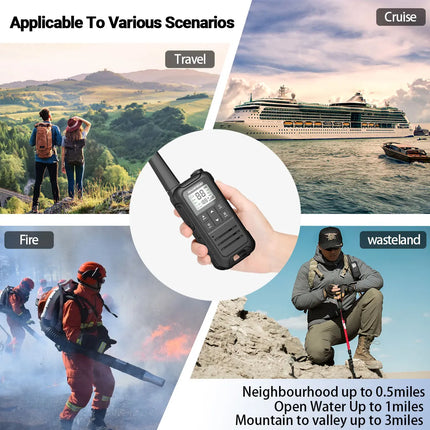 2PCS Baofeng F22 PMR FRS Mini Walkie Talkie Waterproof Type-C
