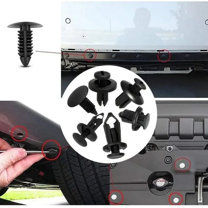 190pcs Car Retainer Clips 6 Size Plastic Fasteners Kit Auto Trim Panel