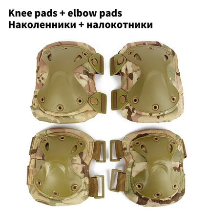 Tactical Knee Pad Support Elbow Protector CS Military Army Airsoft