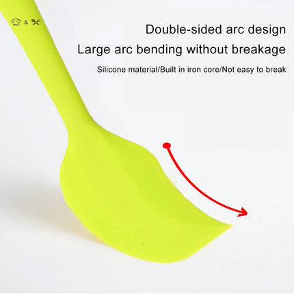 1PC Small Heat Resistant Integrate Handle Silicone Spooncolor Silicone