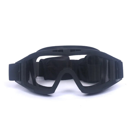 JSJM Airsoft Tactical Goggles 3 Lens Windproof Dustproof Shooting