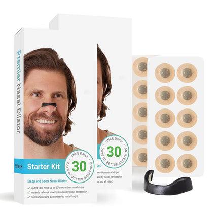 30Days/Box Nasal Breathing Dilators Kits Magnetic Nose Clip Strips