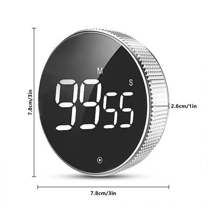 Magnetic Kitchen Timer Digital Timer Manual Countdown Alarm Clock