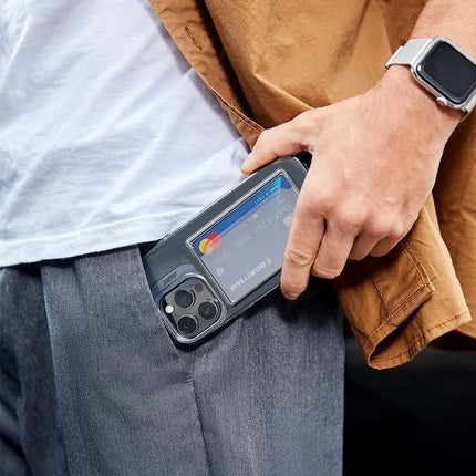 Magnetic Clear Wallet Plastic Strong Adsorption  Case Portable Card