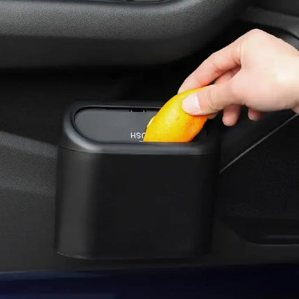 Car Bin Hanging Vehicle Garbage Dust Case Storage Box Black Square