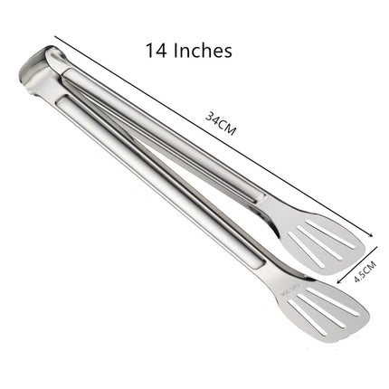 Stainless Steel Food Tongs Barbecue Tongs Meat Salad Steak Food