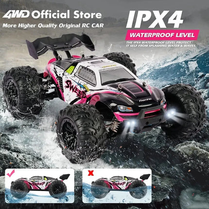 Super Brushless 80KM or 50KM/H 4WD RC Car With LED Remote Control Cars