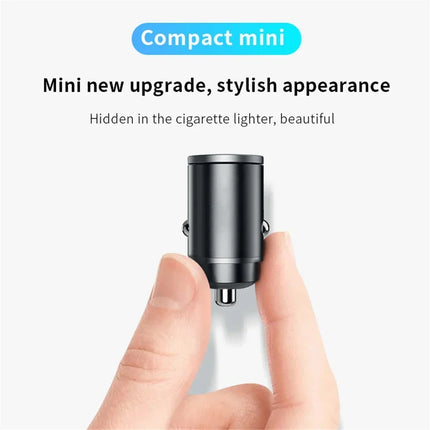 200W USB Car Charger Fast Charging Type C Car Phone Charger Adapter