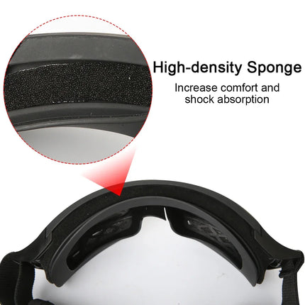 JSJM Airsoft Tactical Goggles 3 Lens Windproof Dustproof Shooting