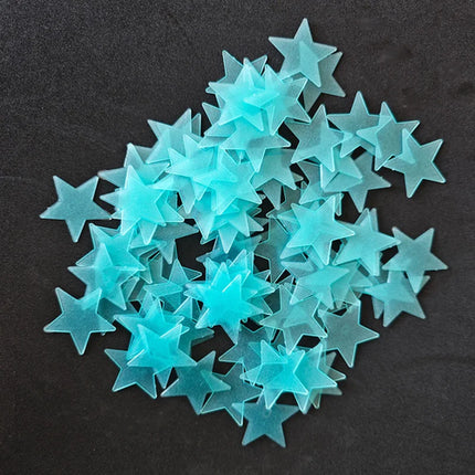 100Pcs/Set Stars Luminous Wall Stickers Glow In The Dark For Kids Baby