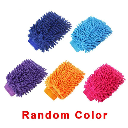 Car Wash Gloves Chenille Coral Fleece Gloves Washing Wiper Car