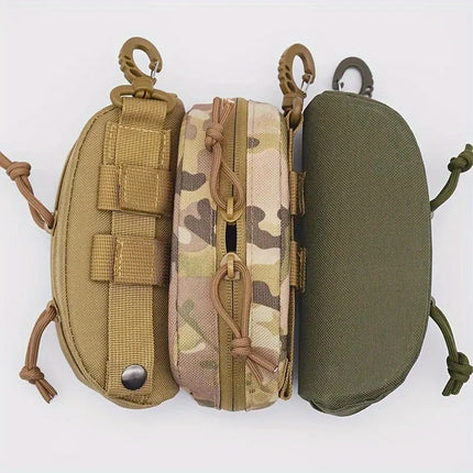 Tactical MOLLE Eyeglass Case Hunting Shockproof Protective Goggles Box