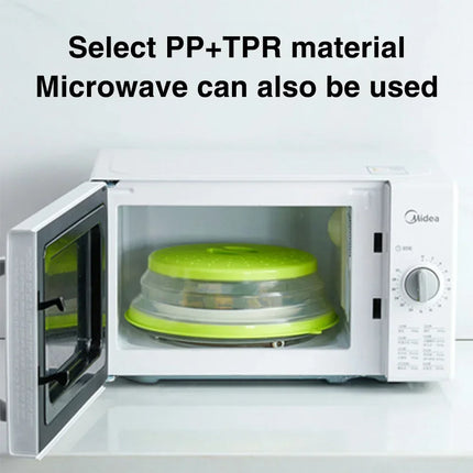 Microwave Splatter  Heating Folding Cover Silicone Fresh-keeping Cover
