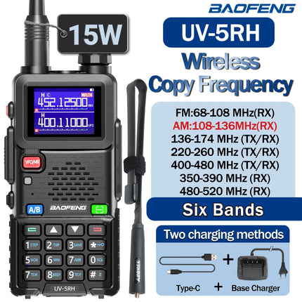 UV 5RH Pro Max 15W Air Band Walkie Talkie Long Range Wirless Copy