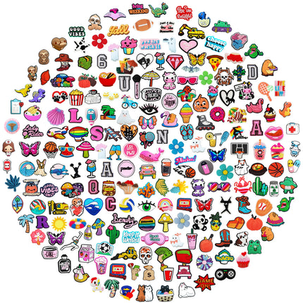 Lot of  20/30/50/100/200Pcs Random Shoe Charms for Sandals,Shoe DIY