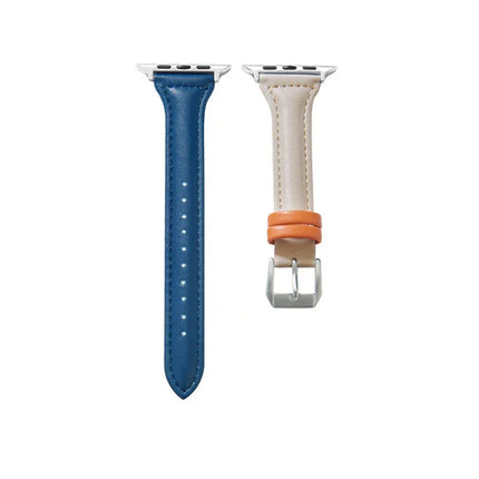 Slim Leather Strap For Apple Watch Series 10 42/46mm 9 8 7 41mm 45mm