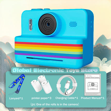 2.8 Inch Large Screen Instant Print Camera, HD Digital Video Camera