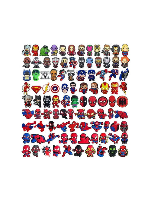 MINISO Random 10/20/30PCS Hot Toys Marvel Spider-Man Series Shoe