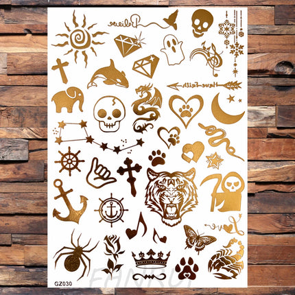 Realistic Elephant Moon Temporary Tattoos For Women Adult Fake