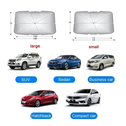 Car Sunshade Umbrella For Auto Shading Car Sun Shade Protector Parasol