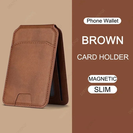 Card Wallet Phone Stand PU Leather Magnetic Card Holder  Phone Cases