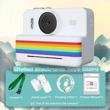 2.8 Inch Large Screen Instant Print Camera, HD Digital Video Camera