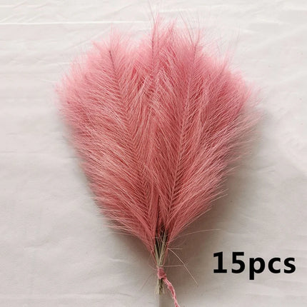 15pcs Artificial Pampas Grass Flower Bouquet For Home Wedding