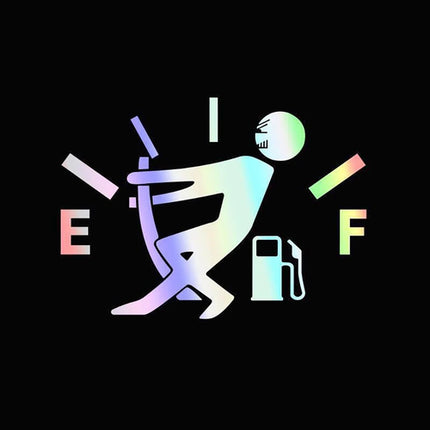 1PCS Car Pull Fuel Tank Stickers Funny Car Waterproof Stickers Pull