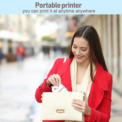 C9 Mini Printer Thermal Paper Picture Luggage Tags English Learning