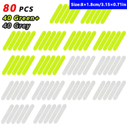 Car Wheel Hub Reflective Stripes Door Safety Opening Warning Sticker