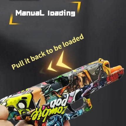 2025 Manual G17 Toy Gun With Laser Water Ball Bullet Airsoft Pistol