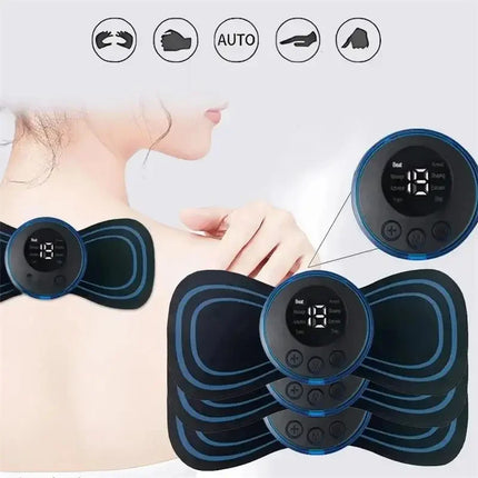 Electric Neck Massager Mini Cervical Back Patch Muscle Relieve Fatigue